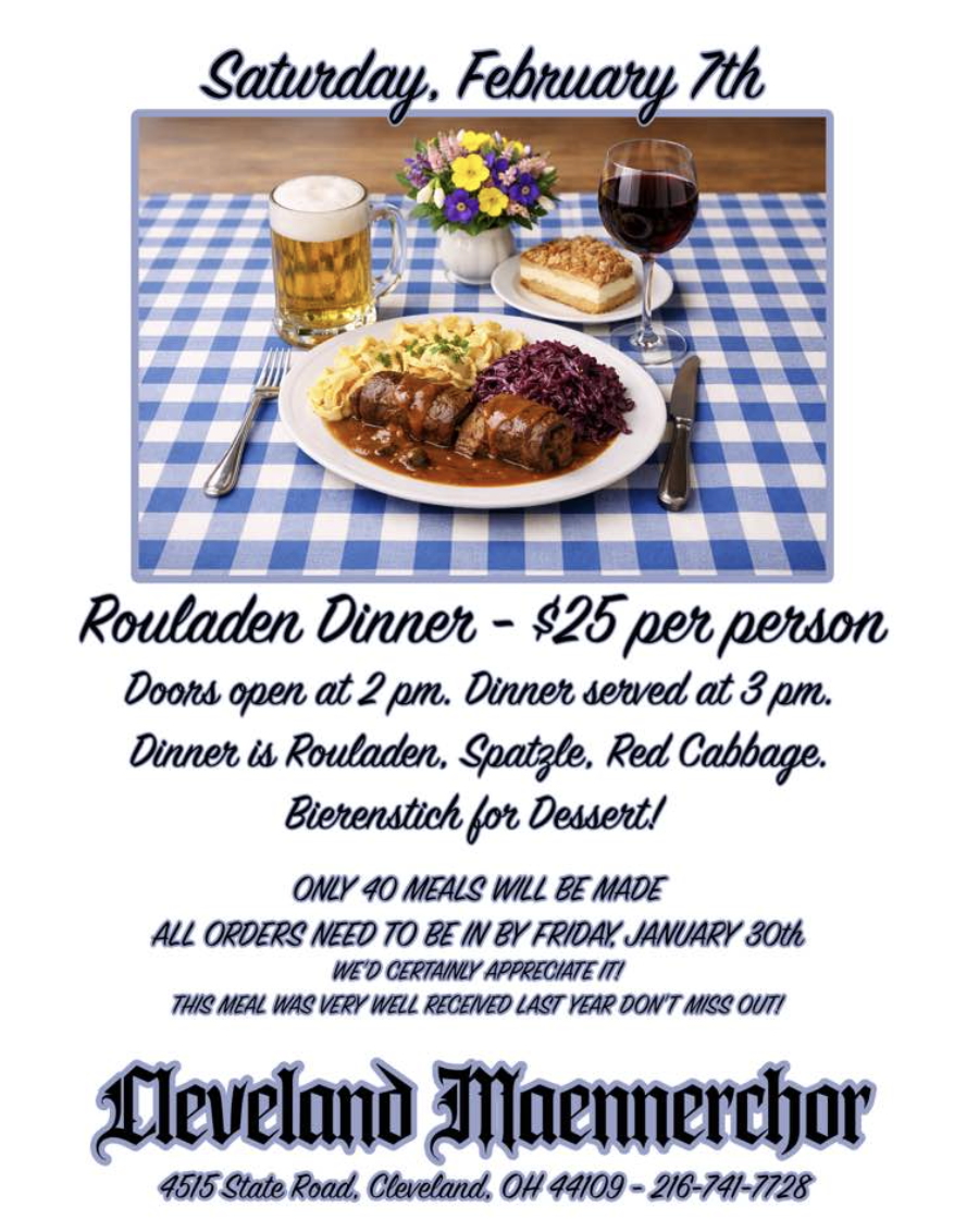 Annual Rouladen dinner